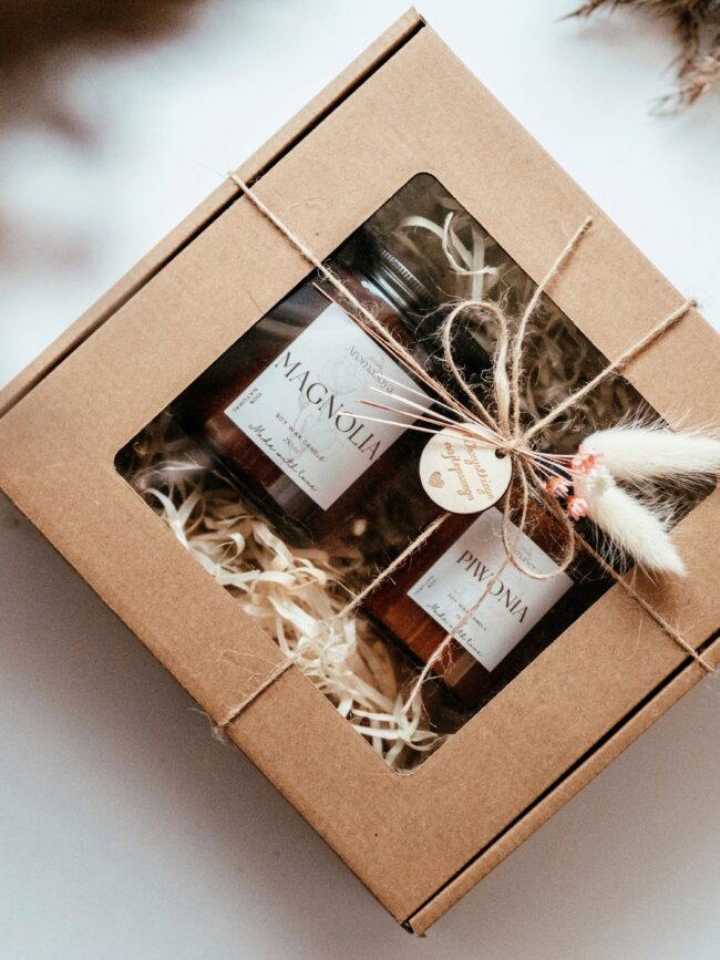 Świece sojowe - zestaw prezentowy