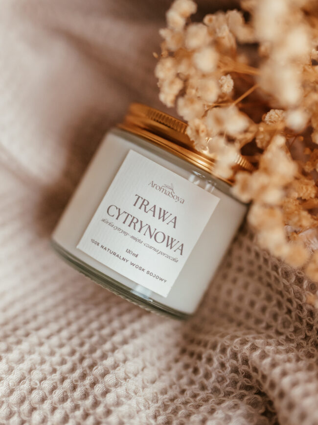 Świeca sojowa 120 ml - Trawa cytrynowa