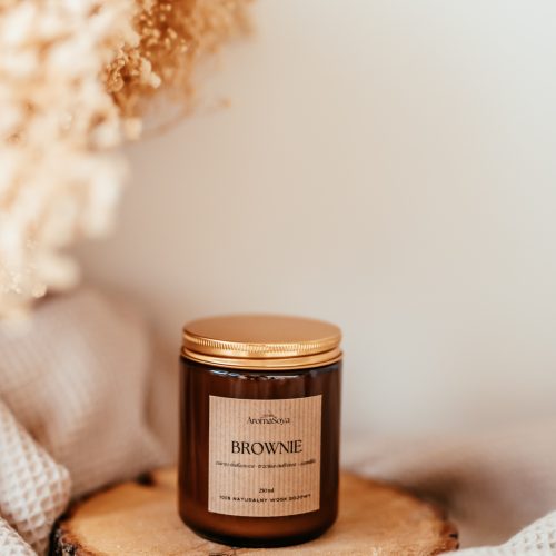 Świeczka sojowa - Aromasoya - BROWNIE